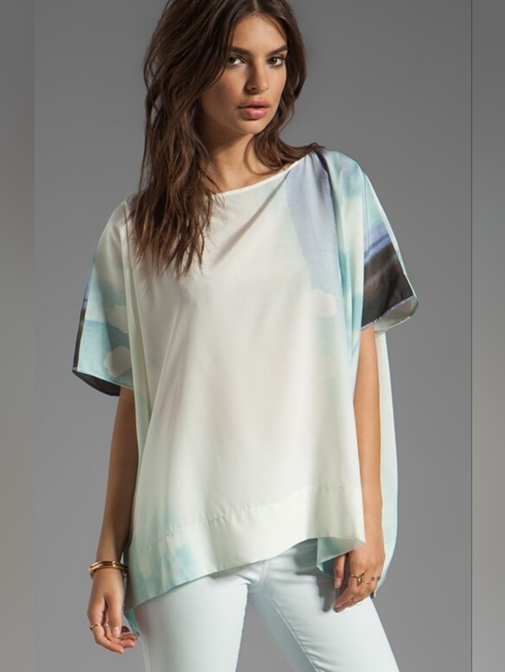 Diane Von Furstenberg "Hanky" Silk Top (#E-11)
